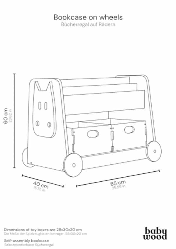 Découvrez la bibliothèque Babywood sur roulettes : un espace de rangement ludique et sécurisé pour enfants qui stimule leur autonomie et créativité tout en organisant leur chambre.