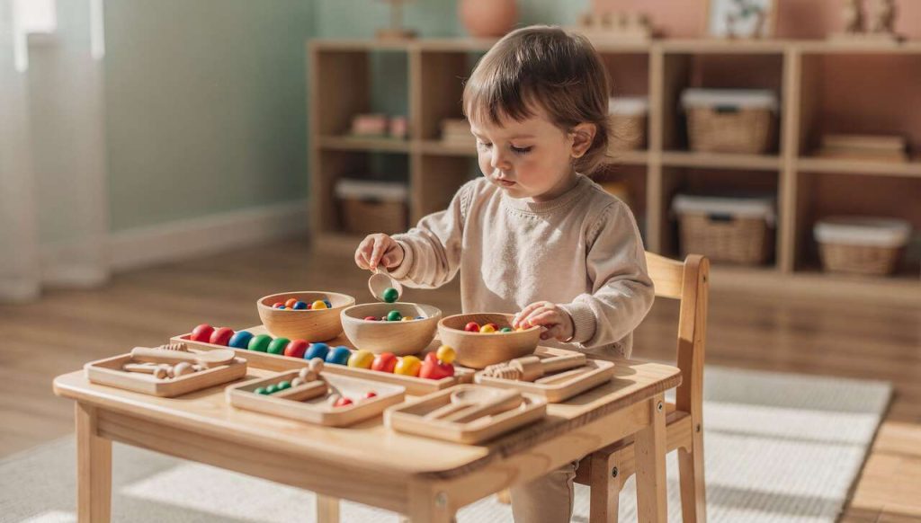 Activités Montessori pour enfants de 2 ans
