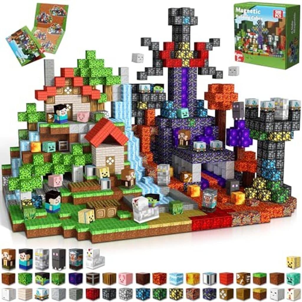 Test : blocs magnétiques 500 cubes de construction pour enfants