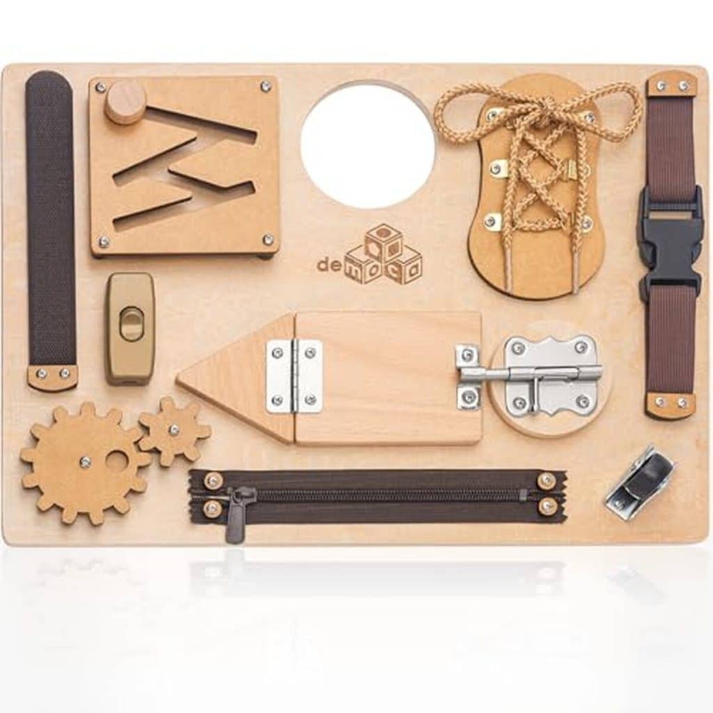 Test : busy board Montessori - jouets sensoriels pour enfant 1-3 ans