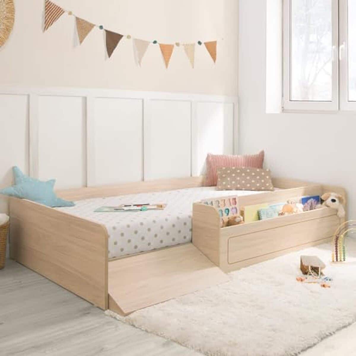 Test du lit Bainba Montessori : rangement intégré et rampe pour tout-petits