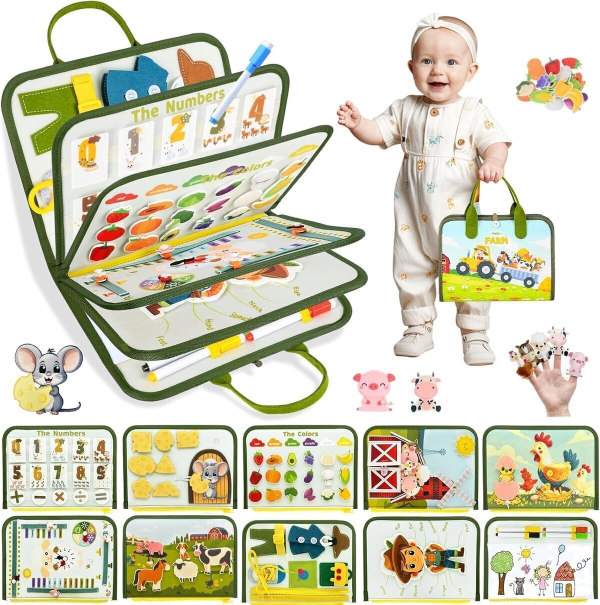Test du tableau d'activités Almaxi : jouet Montessori pour la motricité et le développement des enfants