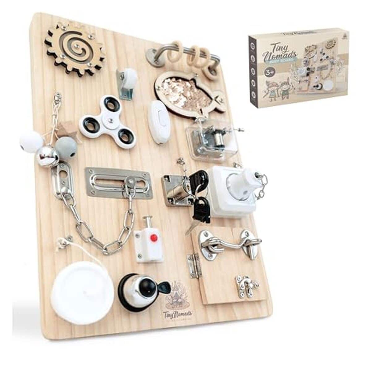 Test du tableau Montessori Tiny Nomads : activité sensorielle dès 1 an