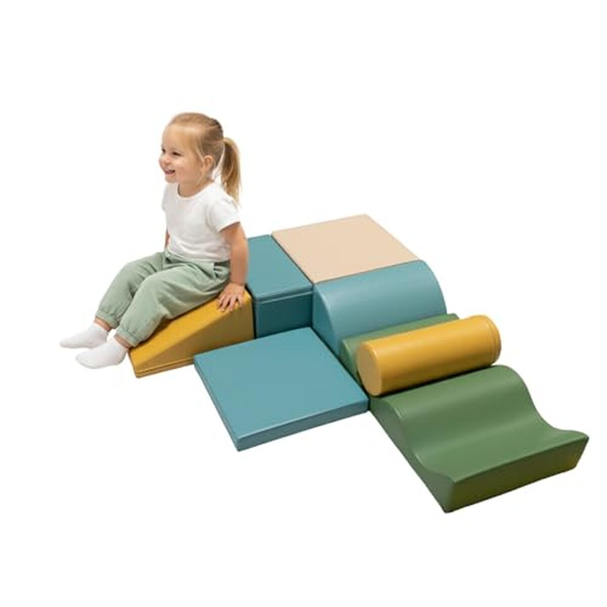 Test : parc de motricité pastel Sea 7 blocs Montessori iGLU