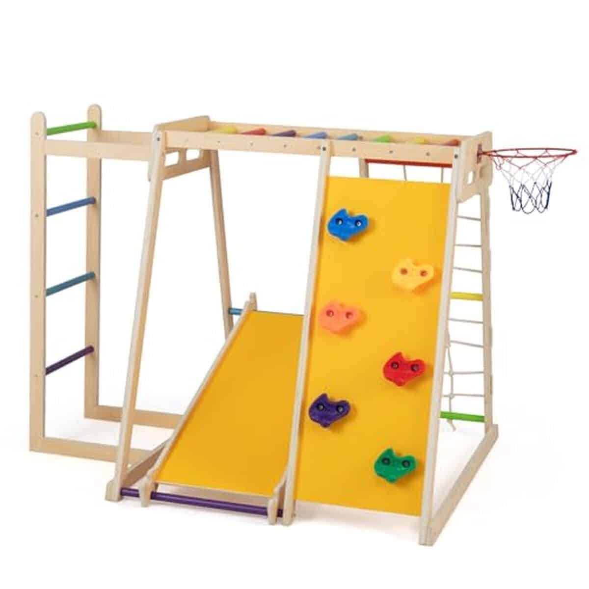 Test GOPLUS 8 en 1 : structure d'escalade Montessori multicolore pour enfants